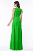 ColsBM Melody Classic Green Glamorous A-line Sleeveless Zipper Chiffon Floor Length Plus Size Bridesmaid Dresses