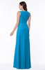 ColsBM Melody Cornflower Blue Glamorous A-line Sleeveless Zipper Chiffon Floor Length Plus Size Bridesmaid Dresses