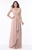ColsBM Melody Dusty Rose Glamorous A-line Sleeveless Zipper Chiffon Floor Length Plus Size Bridesmaid Dresses