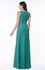 ColsBM Melody Emerald Green Glamorous A-line Sleeveless Zipper Chiffon Floor Length Plus Size Bridesmaid Dresses