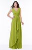 ColsBM Melody Green Oasis Glamorous A-line Sleeveless Zipper Chiffon Floor Length Plus Size Bridesmaid Dresses