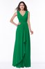 ColsBM Melody Green Glamorous A-line Sleeveless Zipper Chiffon Floor Length Plus Size Bridesmaid Dresses