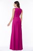 ColsBM Melody Hot Pink Glamorous A-line Sleeveless Zipper Chiffon Floor Length Plus Size Bridesmaid Dresses