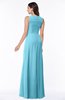 ColsBM Melody Light Blue Glamorous A-line Sleeveless Zipper Chiffon Floor Length Plus Size Bridesmaid Dresses
