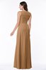 ColsBM Melody Light Brown Glamorous A-line Sleeveless Zipper Chiffon Floor Length Plus Size Bridesmaid Dresses