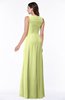 ColsBM Melody Lime Green Glamorous A-line Sleeveless Zipper Chiffon Floor Length Plus Size Bridesmaid Dresses