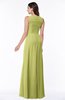 ColsBM Melody Linden Green Glamorous A-line Sleeveless Zipper Chiffon Floor Length Plus Size Bridesmaid Dresses