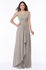 ColsBM Melody Mushroom Glamorous A-line Sleeveless Zipper Chiffon Floor Length Plus Size Bridesmaid Dresses