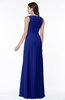 ColsBM Melody Nautical Blue Glamorous A-line Sleeveless Zipper Chiffon Floor Length Plus Size Bridesmaid Dresses