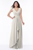 ColsBM Melody Off White Glamorous A-line Sleeveless Zipper Chiffon Floor Length Plus Size Bridesmaid Dresses