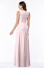 ColsBM Melody Petal Pink Glamorous A-line Sleeveless Zipper Chiffon Floor Length Plus Size Bridesmaid Dresses