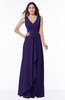 ColsBM Melody Royal Purple Glamorous A-line Sleeveless Zipper Chiffon Floor Length Plus Size Bridesmaid Dresses