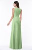 ColsBM Melody Sage Green Glamorous A-line Sleeveless Zipper Chiffon Floor Length Plus Size Bridesmaid Dresses