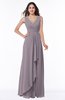 ColsBM Melody Sea Fog Glamorous A-line Sleeveless Zipper Chiffon Floor Length Plus Size Bridesmaid Dresses