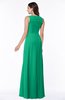 ColsBM Melody Sea Green Glamorous A-line Sleeveless Zipper Chiffon Floor Length Plus Size Bridesmaid Dresses