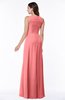 ColsBM Melody Shell Pink Glamorous A-line Sleeveless Zipper Chiffon Floor Length Plus Size Bridesmaid Dresses
