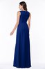 ColsBM Melody Sodalite Blue Glamorous A-line Sleeveless Zipper Chiffon Floor Length Plus Size Bridesmaid Dresses