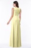 ColsBM Melody Soft Yellow Glamorous A-line Sleeveless Zipper Chiffon Floor Length Plus Size Bridesmaid Dresses
