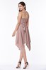 ColsBM Delaney Blush Pink Cute A-line Sleeveless Zip up Chiffon Tea Length Plus Size Bridesmaid Dresses