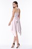 ColsBM Delaney Blush Cute A-line Sleeveless Zip up Chiffon Tea Length Plus Size Bridesmaid Dresses