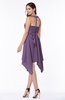 ColsBM Delaney Chinese Violet Cute A-line Sleeveless Zip up Chiffon Tea Length Plus Size Bridesmaid Dresses