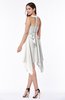 ColsBM Delaney Cloud White Cute A-line Sleeveless Zip up Chiffon Tea Length Plus Size Bridesmaid Dresses
