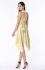 ColsBM Delaney Cornhusk Cute A-line Sleeveless Zip up Chiffon Tea Length Plus Size Bridesmaid Dresses