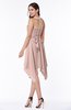 ColsBM Delaney Dusty Rose Cute A-line Sleeveless Zip up Chiffon Tea Length Plus Size Bridesmaid Dresses
