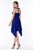 ColsBM Delaney Electric Blue Cute A-line Sleeveless Zip up Chiffon Tea Length Plus Size Bridesmaid Dresses