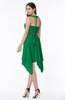 ColsBM Delaney Green Cute A-line Sleeveless Zip up Chiffon Tea Length Plus Size Bridesmaid Dresses