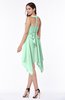 ColsBM Delaney Honeydew Cute A-line Sleeveless Zip up Chiffon Tea Length Plus Size Bridesmaid Dresses