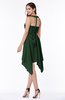 ColsBM Delaney Hunter Green Cute A-line Sleeveless Zip up Chiffon Tea Length Plus Size Bridesmaid Dresses