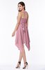 ColsBM Delaney Light Coral Cute A-line Sleeveless Zip up Chiffon Tea Length Plus Size Bridesmaid Dresses
