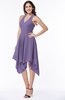 ColsBM Delaney Lilac Cute A-line Sleeveless Zip up Chiffon Tea Length Plus Size Bridesmaid Dresses