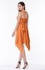 ColsBM Delaney Mango Cute A-line Sleeveless Zip up Chiffon Tea Length Plus Size Bridesmaid Dresses