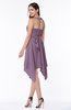 ColsBM Delaney Mauve Cute A-line Sleeveless Zip up Chiffon Tea Length Plus Size Bridesmaid Dresses