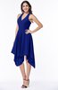 ColsBM Delaney Nautical Blue Cute A-line Sleeveless Zip up Chiffon Tea Length Plus Size Bridesmaid Dresses