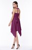 ColsBM Delaney Raspberry Cute A-line Sleeveless Zip up Chiffon Tea Length Plus Size Bridesmaid Dresses