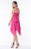 ColsBM Delaney Rose Pink Cute A-line Sleeveless Zip up Chiffon Tea Length Plus Size Bridesmaid Dresses