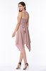 ColsBM Delaney Silver Pink Cute A-line Sleeveless Zip up Chiffon Tea Length Plus Size Bridesmaid Dresses
