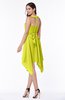 ColsBM Delaney Sulphur Spring Cute A-line Sleeveless Zip up Chiffon Tea Length Plus Size Bridesmaid Dresses