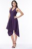 ColsBM Delaney Violet Cute A-line Sleeveless Zip up Chiffon Tea Length Plus Size Bridesmaid Dresses