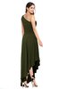 ColsBM Angela Beech Simple A-line One Shoulder Half Backless Ruching Plus Size Bridesmaid Dresses