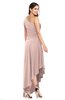 ColsBM Angela Dusty Rose Simple A-line One Shoulder Half Backless Ruching Plus Size Bridesmaid Dresses