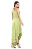 ColsBM Angela Lime Sherbet Simple A-line One Shoulder Half Backless Ruching Plus Size Bridesmaid Dresses