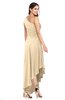 ColsBM Angela Marzipan Simple A-line One Shoulder Half Backless Ruching Plus Size Bridesmaid Dresses