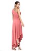 ColsBM Angela Shell Pink Simple A-line One Shoulder Half Backless Ruching Plus Size Bridesmaid Dresses