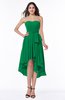 ColsBM Raina Green Plain A-line Sweetheart Sleeveless Zip up Chiffon Plus Size Bridesmaid Dresses