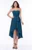 ColsBM Raina Moroccan Blue Plain A-line Sweetheart Sleeveless Zip up Chiffon Plus Size Bridesmaid Dresses