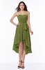 ColsBM Raina Olive Green Plain A-line Sweetheart Sleeveless Zip up Chiffon Plus Size Bridesmaid Dresses
